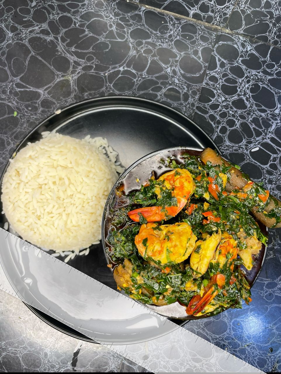 Rice and Seafood Veg Sauce